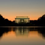 Washington DC Sunset, American Politics and Government in Crisis